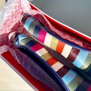 Coach Ladie Striped Ballet Flats Size 6.5